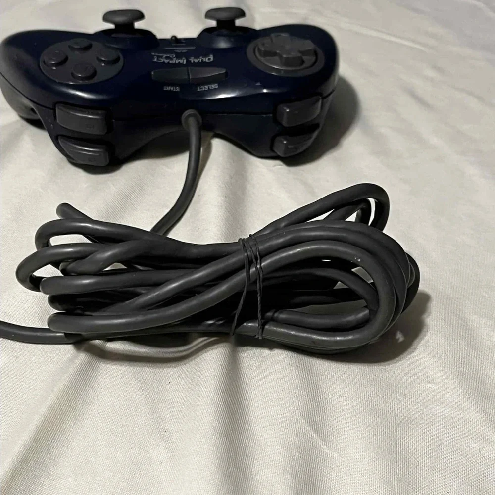 Performance Dual Impact Colors Game Pad Controller - Black Untested